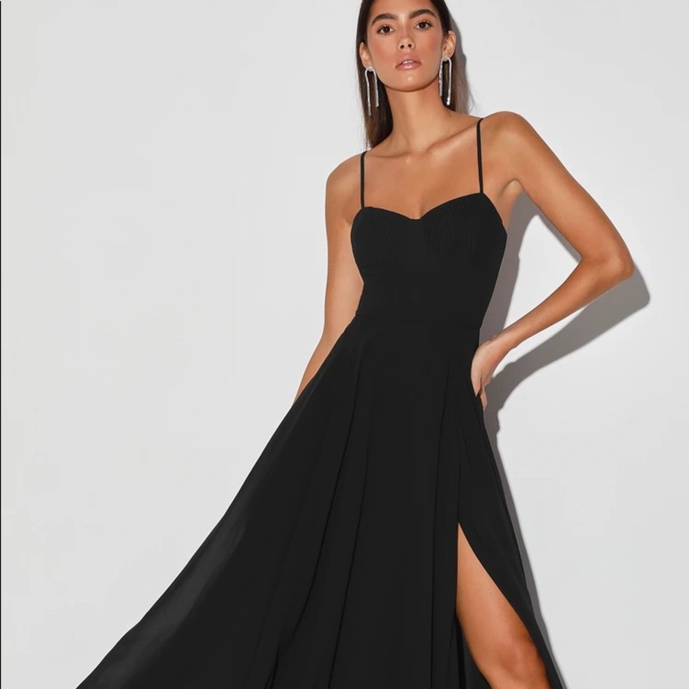 NWT Lulu’s Cause for Commotion Bustier Maxi Dress